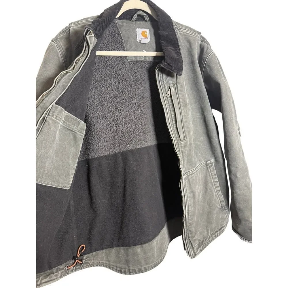 VTG Carhartt Full Swing Sherpa Lined Jacket No Logo Men's Size M